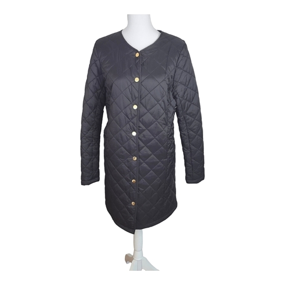 Liz Claiborne Studio Black Quilted Jacket Size Medium - Picture 2 of 8